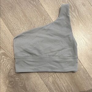 lululemon athletica Gray One-Shoulder Sports Bra